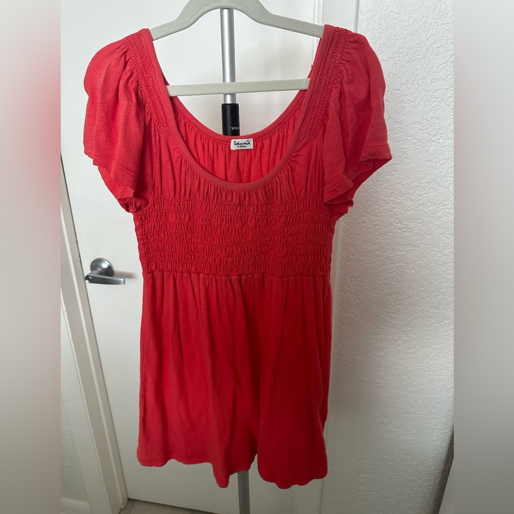 Splendid Coral Tunic Top Size XS
